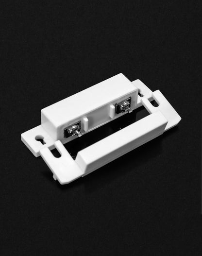 QWORK MC-31 Wired Surface-Mounted NC Magnetic Door Window Contact Sensor Alarm Reed Switch, White, Pack of 5 with 20 Screws
