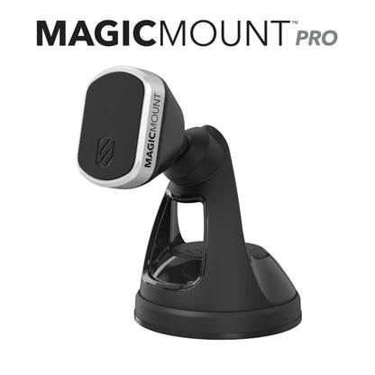 Scosche MMWSM-2PKXCES0 MagicMount Select Magnetic Car Phone Holder Mount for iPhone and Android - 2 Pack - Secure Magnetic Cell Phone Mount for Car Window or Dash - Universal 360° Adjustable Head