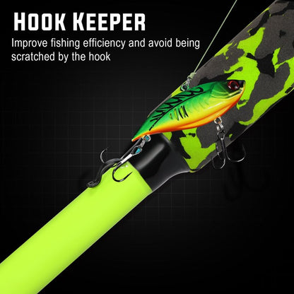 Sougayilang Baitcaster Combo, IM7 Graphite 2Pc Blank Rods,M/MH Power,EVA Handle & Stainless Steel Guides，7.1:1 Gear Ratio, 18LB Drag for Bass, Walleye, Pike