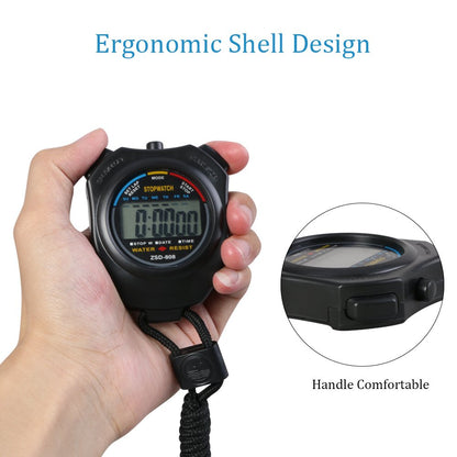 Vicloon Digital Sport Stopwatch Timer with Stainless Steel Whistle,Large LCD Display Suitable for Football,Basketball, Running,Swimming,Fitness and More