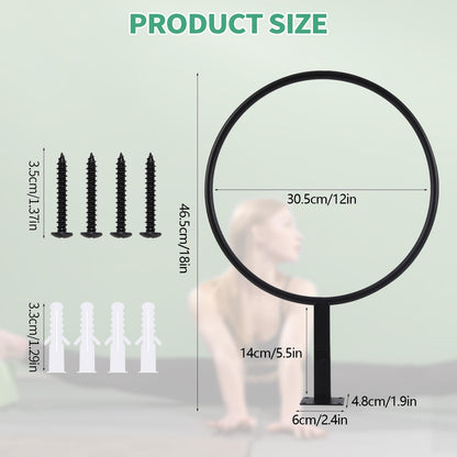 Large Stability Ball Storage Rack Exercise Dall Wall Holder Yoga Studio Gym Exercise Ball and Equipment Organizer（3 pcs）