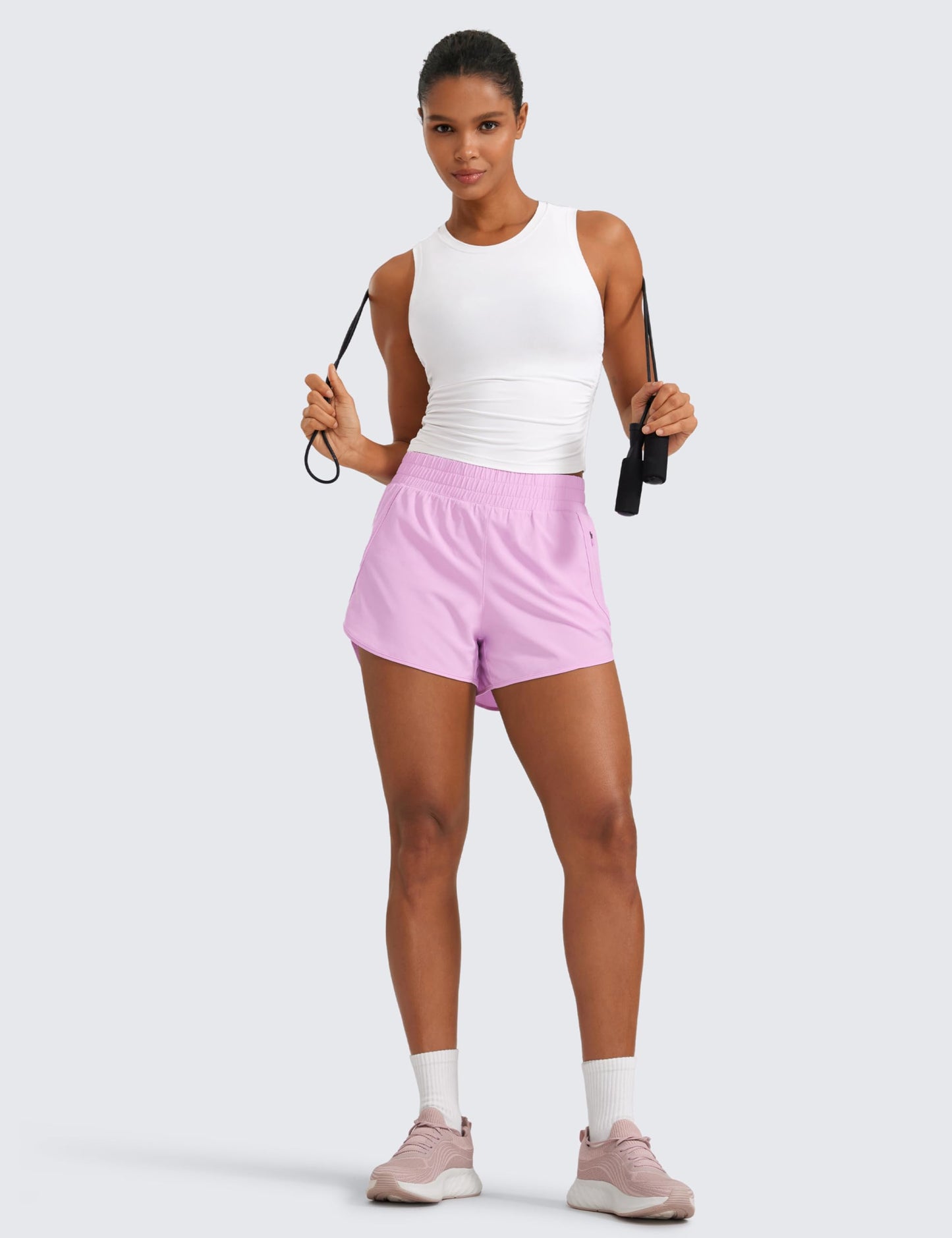 CRZ YOGA Dolphin Athletic Shorts 3" Vita Pink Medium