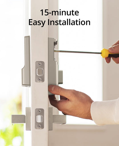 eufy Security Smart Lock C210, Keyless Entry Door Lock, Built-in WiFi Deadbolt, Smart Door Lock, No Bridge Required, Easy Installation, Touchscreen Keypad, App Remote Control, 4 AA Batteries Included