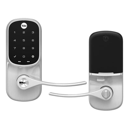 Yale Assure Lever - Keypad Lever Lock (for Doors with no deadbolt) - Keyless Entry with pin Code Unlocking and one-Touch or Auto-Locking - Black Suede