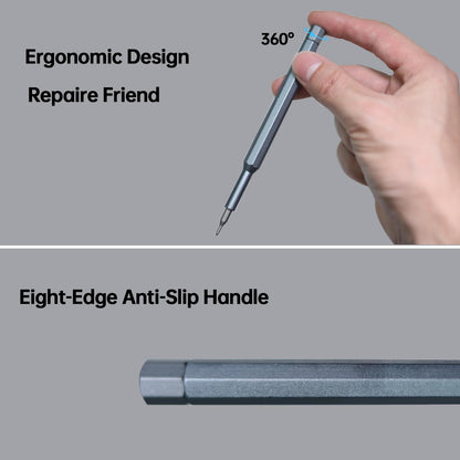 NISCHA 25-in-1 Small Precision Screwdriver Set, Professional Magnetic Mini Repair Tool Kit for Phone, Computer, Watch, Laptop, Macbook, Game Console, Eyeglass