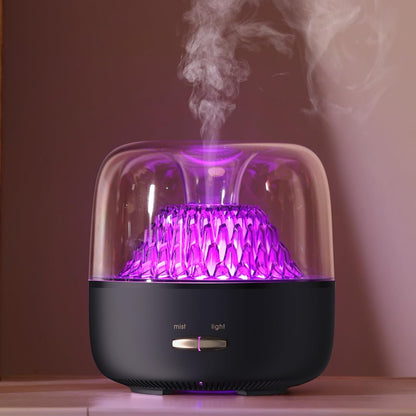 Essential Oil Diffuser for Home, Aroma Diffusers Aromatherapy Scent, Ultrasonic Cool Mist Humidifier with 7 Color Light, Modern Style Fragrance for Yoga, Spa, Bath, Office, Black
