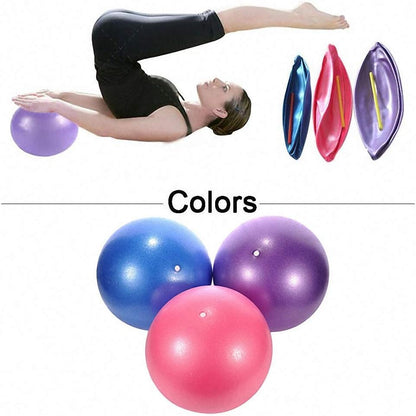 3 Pack Mini Exercise Balls with Air Pump, 9-10 Inch Grade Anti Burst Slip Resistant Small Pilates Ball for Yoga Fitness Stability Barre Balance Training Physical Therapy
