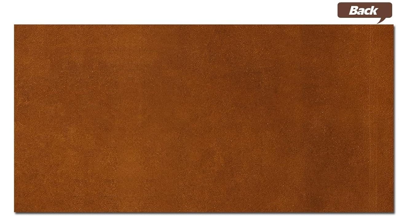 Genuine Cowhide Leather Brown Color 12'' X 24" Sheets for Crafts 1.8-2.0 mm Thickness Pre Cut Pieces for Tooling, Art, Sewing, Hobby for Cutting and Engraving Machines