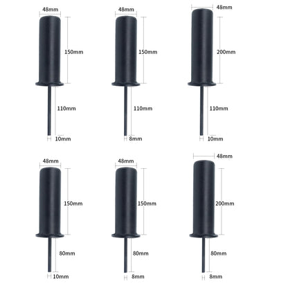 FNKTEK Weight Stack Pin and Spring Collar Weight Stack Extender Pin Commercial and Home Gym Accessories for Cable Tower and Functional Trainer Machine (Hanger Rod Length:150 Mm, Ø 10 Mm,Length 110mm)