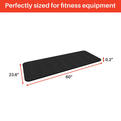 Treadmill Walking Pad Mat for Carpet Floors,23.6x60 Foldable Treadmill Mat for Hardwood Floors, Non-Slip Exercise Equipment Mat for Under Exercise Bike,Walking Pad & Elliptical,Noise Shock Absorption
