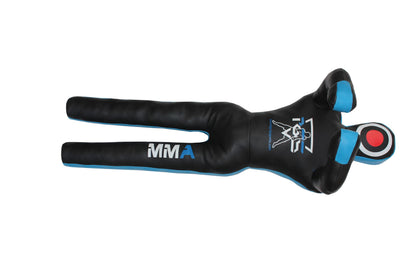 PGS MMA Grappling Dummy Judo Karate Punching Bag BJJ Wrestling Dummy Practice Martial Arts Boxing Standing Position Brazilian JIU Jitsu Submission Training - UNFILLED (Black Blue, 6FT - (70 Inches))