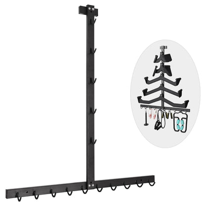 LTTGX LAT Pulldown Attachment Storage Rack Wall Mount, Mag Grip LAT Pull Down Bar & Cable Machine Attachment Holder for Home Gym