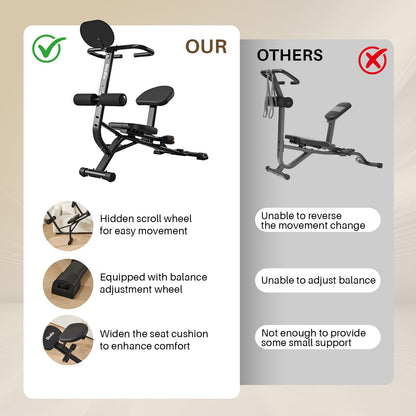 Ocdin Full Body Traction & Stretch Decompression Bench, Back & Body Stretching Machine for Home and Commercial Gym (Black)