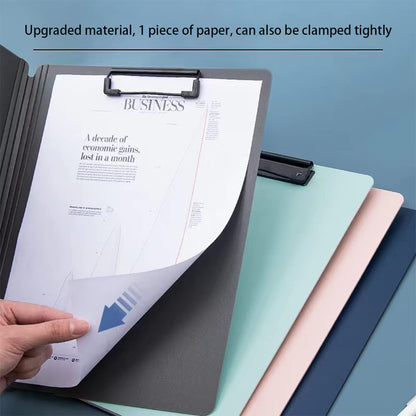 NULIZL Plastic Clipboard, Standard A4 Letter Size Clipboards with Double Metal Clip, Suitable for Office Workers, Students, Teachers (12.5 x 9.5 inches) - Pink