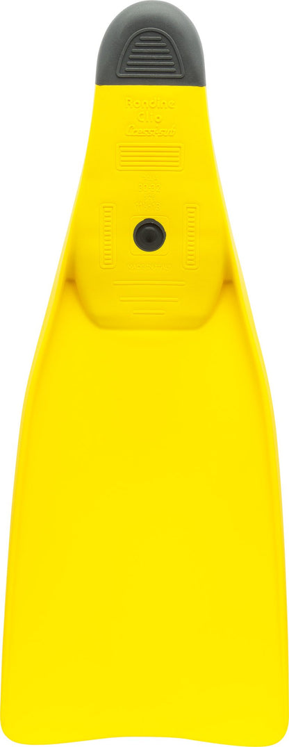Cressi Clio Full Foot Pocket Fins, Yellow, 33/34