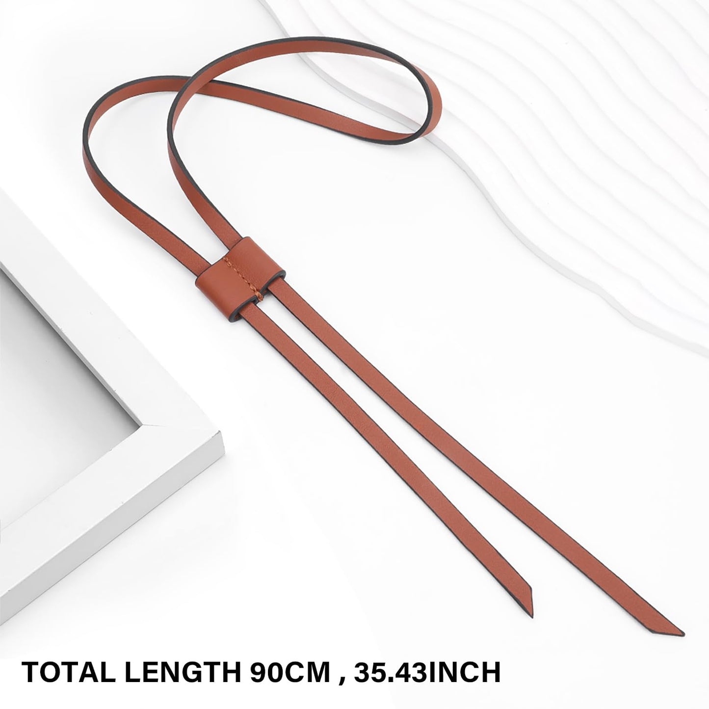 Vachetta Leather Drawstring Replacement Compatible with LV Noe Bucket Bag, Nano Petit Noe BB, Backpack Genuine Leather Drawstring Strap - Brown