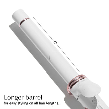 T3 CurlWrap Automatic Rotating Curling Iron with Longer Barrel, 2 Timer Settings, 9 Heat Settings, Auto-Rotating Ceramic Barrel and Ion Generator for Fast, Easy Curls and Waves on All Hair Types