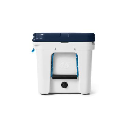 YETI Tundra 45 Cooler, White/Blue