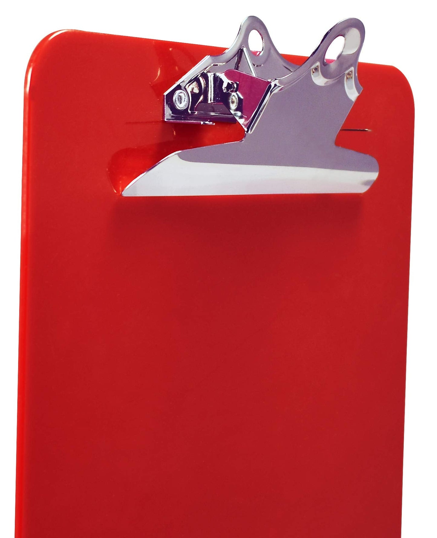 Better Office Products Red Plastic Clipboards, 12 Pack, Durable, 12.5 x 9 Inch, Standard Metal Clip, Red, Set of 12
