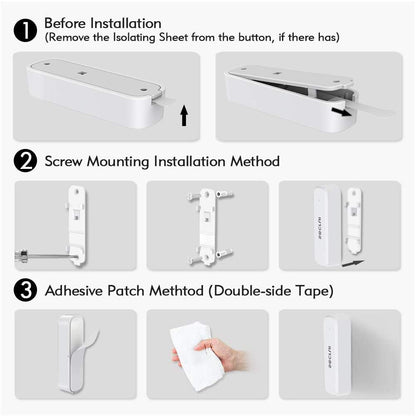 SECRUI Door Chime, Door Open Sensor Chime for Business/Home When Entering, Adjustable Volume, Easy Installation, 400ft Range, 52 Chimes, M508+D7