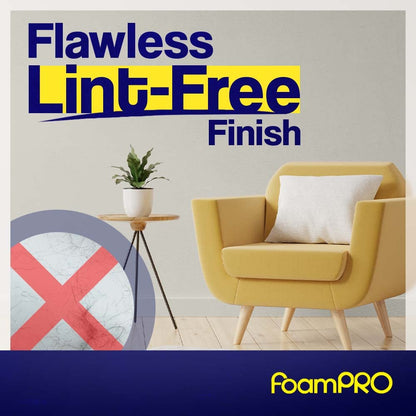 FoamPRO 163-P, 165-5 | 4” Fine Finish Foam Roller Refills (5 Pack) | Foam Paint Roller Covers | Home Painting Supplies & Paint Tools
