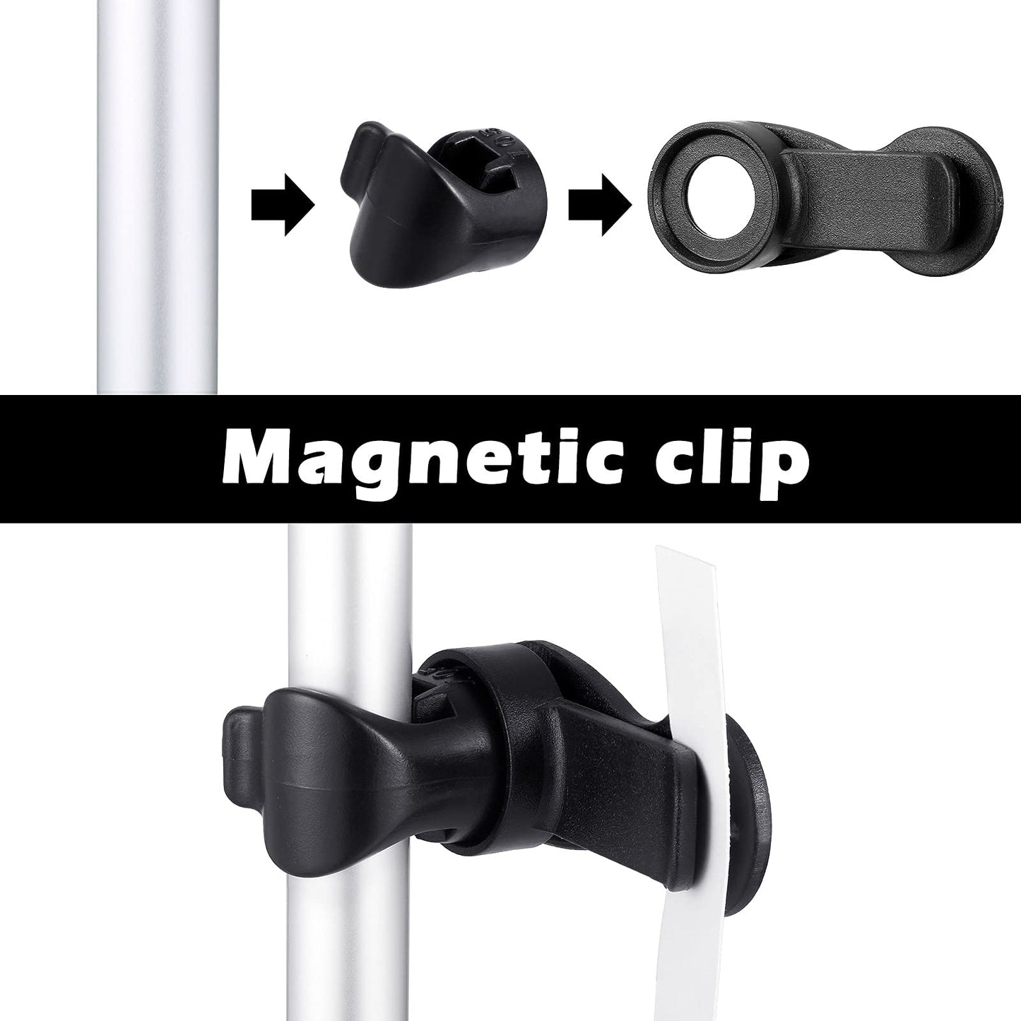 Moxweyeni 3 Pcs Bladder Clip Water Tube Hydration Hose Magnetic Clip Military Backpack Tactical Backpack Accessories Source Hydration Pack Water Bladder Holding Drinking Valve Tube in Place(Black)