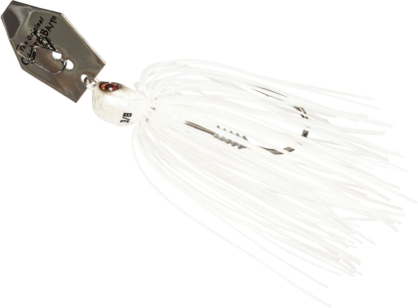 Z-Man CBEV38-01 ChatterBait Elite Evo, 3/8 oz, White