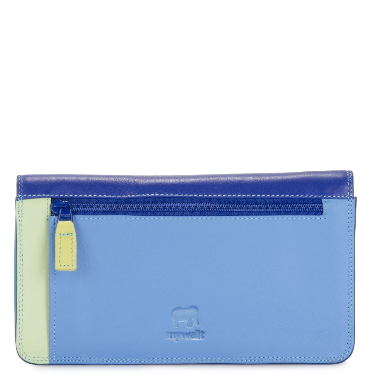 mywalit Medium Matinee Leather Wallet | 10 Card Slots | ID Window & Coin Pocket | Seascape | Stylish & Compact Accessory for Men & Women | Perfect for Everyday Use