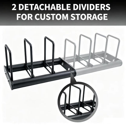 AHTAPFON Weight Plate Rack for Use Singly or Combine Multiple Units,Weights Rack Holder for Plates Up to 600 lbs,Bumper Plate Storage Rack for Easy to Replace Olympic Weight Plates in Home Gym