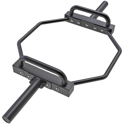 SELEWARE Trap Bar Hex Bar for Deadlift, Olympic Hex Barbell Deadlift Trap Bar, 500 LBS Capacity Heavy Duty Weight Lifting Hex Bar Strength Training Equipment for Home Gym, Squats, Shrugs