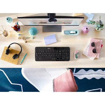 Logitech - Design Collection Limited Edition Wireless Compact Mouse with Colorful Designs - Golden Garden