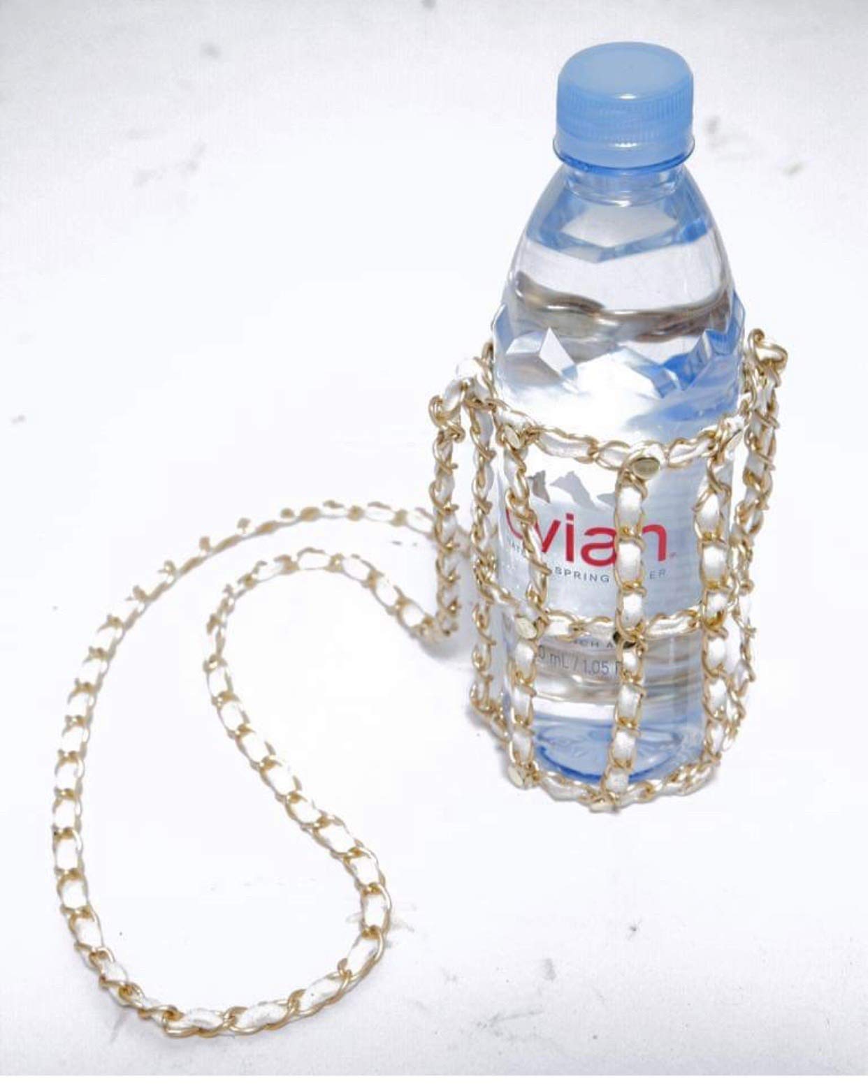 Water Bottle Holder with Strap - Carrier for Hydro Flask, Soda Can, Tumbler and Standard Bottles - Crochet Sling Bag Ideal for Walking, Hiking, Gym and More - Wear Over the Shoulder or Crossbody