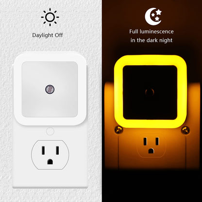 6 Pack Blue LED Night Light Plug in, Dusk to Dawn Sensor Automatic On and Off, Energy Efficient, Soft Glow Kids, Nursery, Bedroom, Bathroom, Hallway, Stairs, Kitchen