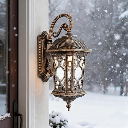 Outdoor Wall Lights Waterproof Outside Porch Light Water Glass Exterior Wall Sconces for Garage Porch Doorway