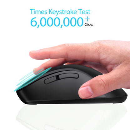 memzuoix 2.4G Wireless Mouse, 1400 DPI Mobile Optical Cordless Mouse with USB Receiver, Portable Computer Mice for Laptop, PC, Desktop, MacBook, 5 Buttons, Red
