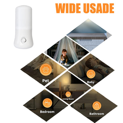 N&B NICE&BRAVO Plug in Night Lights Kids Nightlight Plug Into Wall LED Night Light for Bedroom, Nursery, Hallway, Kitchen, Bathroom (1 Pack Nightlight)