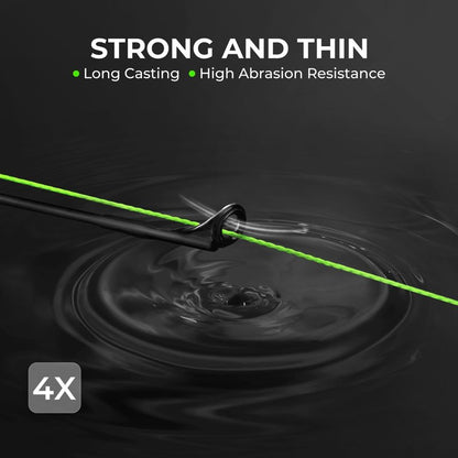 KastKing Superpower ColorShield Braided Fishing Line, Neon Green, 20LB, 300Yards, X4