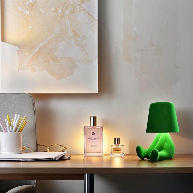 Modern Creative Design Table Lamp for Youth: Rechargeable Cute Light for Kids Child Teen -Bedside Lamps for Nightstand- Gift for Birthday Christmas Halloween Easter， 3-Color Dimmable.
