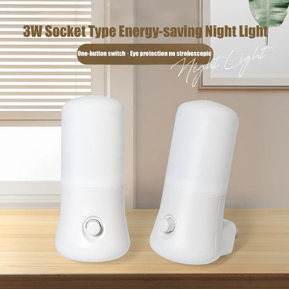 N&B NICE&BRAVO Plug in Night Lights Kids Nightlight Plug Into Wall LED Night Light for Bedroom, Nursery, Hallway, Kitchen, Bathroom (1 Pack Nightlight)