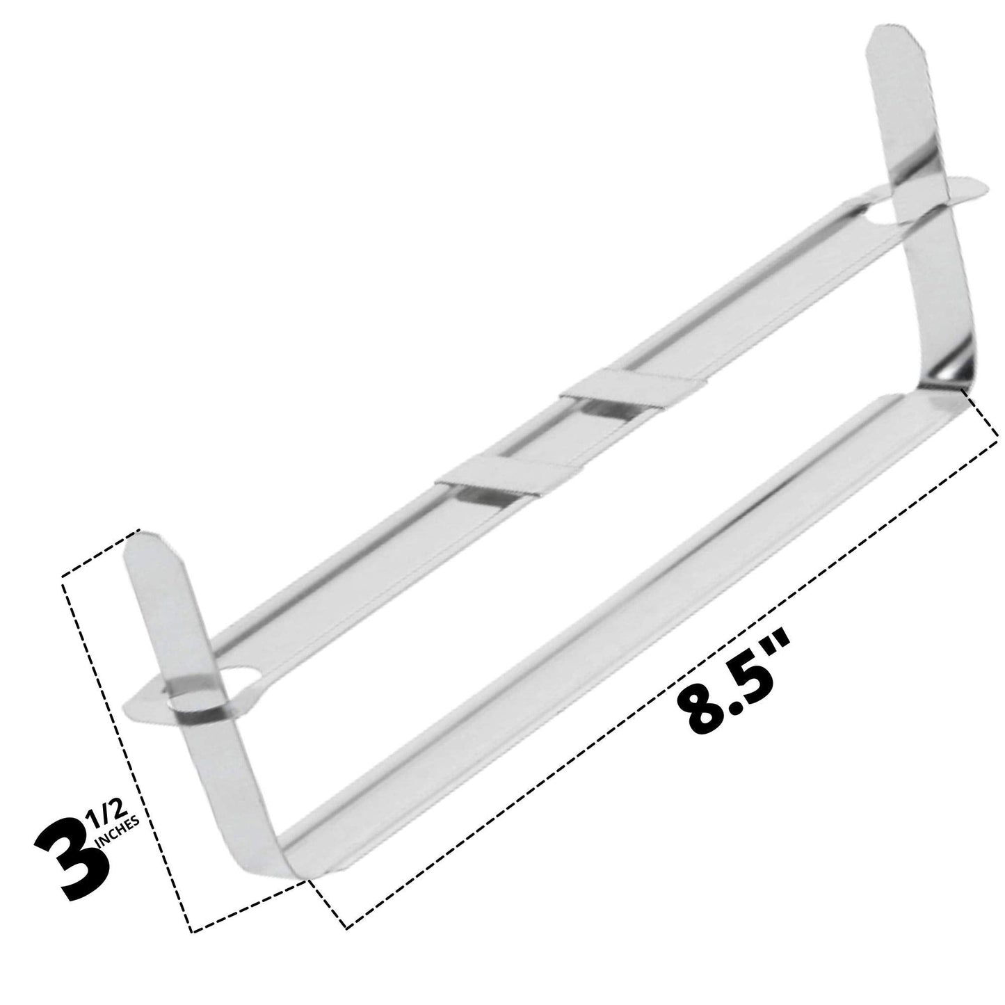 OLYMPX 50 Pcs of 3.5” Capacity Metal Prong Paper Fastener Complete Set, 8.5 Inch Base with Standard 2-Hole Punch Compressor for Paper File Folder, 50 per Box