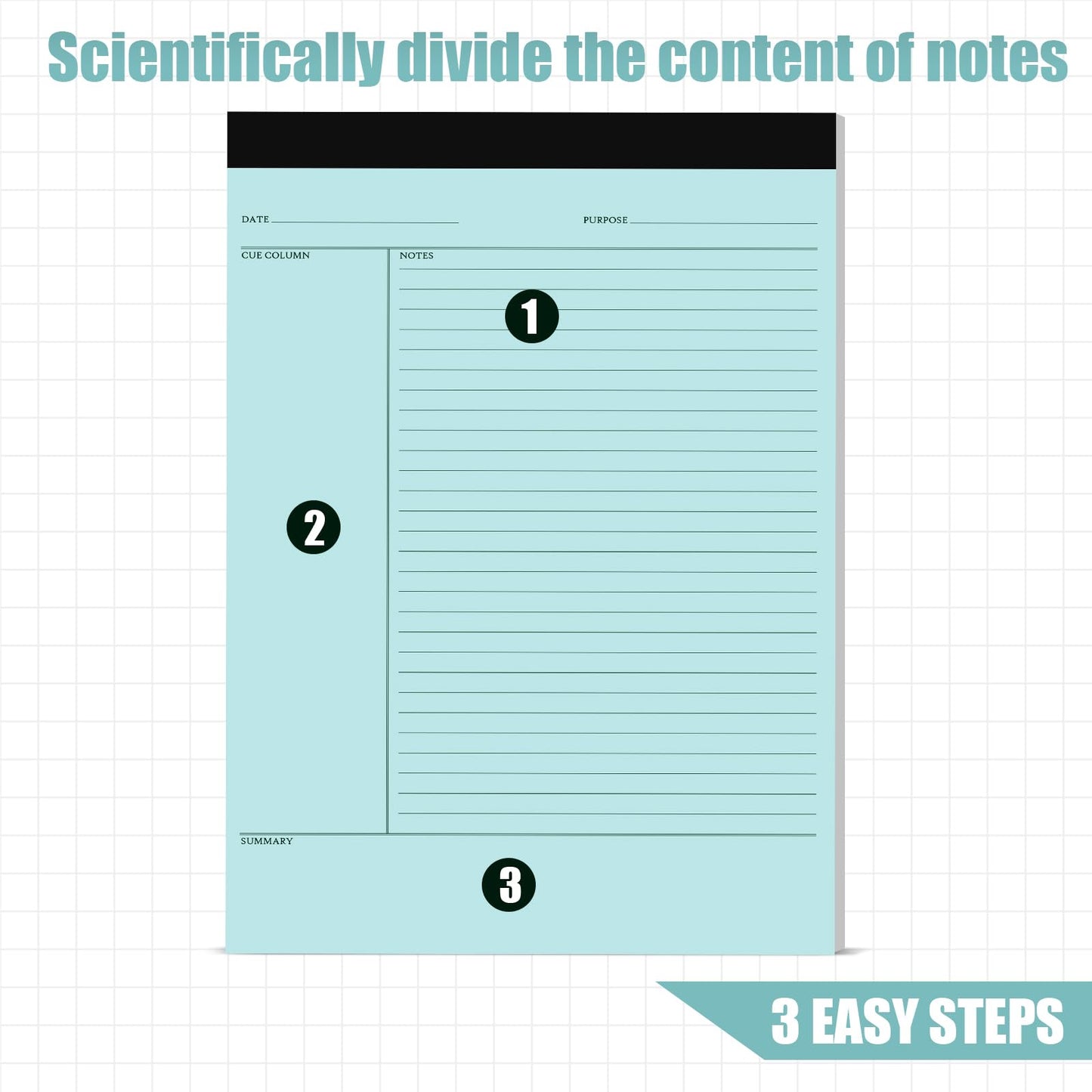 PerKoop 8 Pcs Writing Note Pads Notes System 8.5 x 11 Inches College Ruled Legal Pads Lined Paper Notebooks for Office School Teacher Students College Business, 45 Sheets Per Pad (Multicolor)
