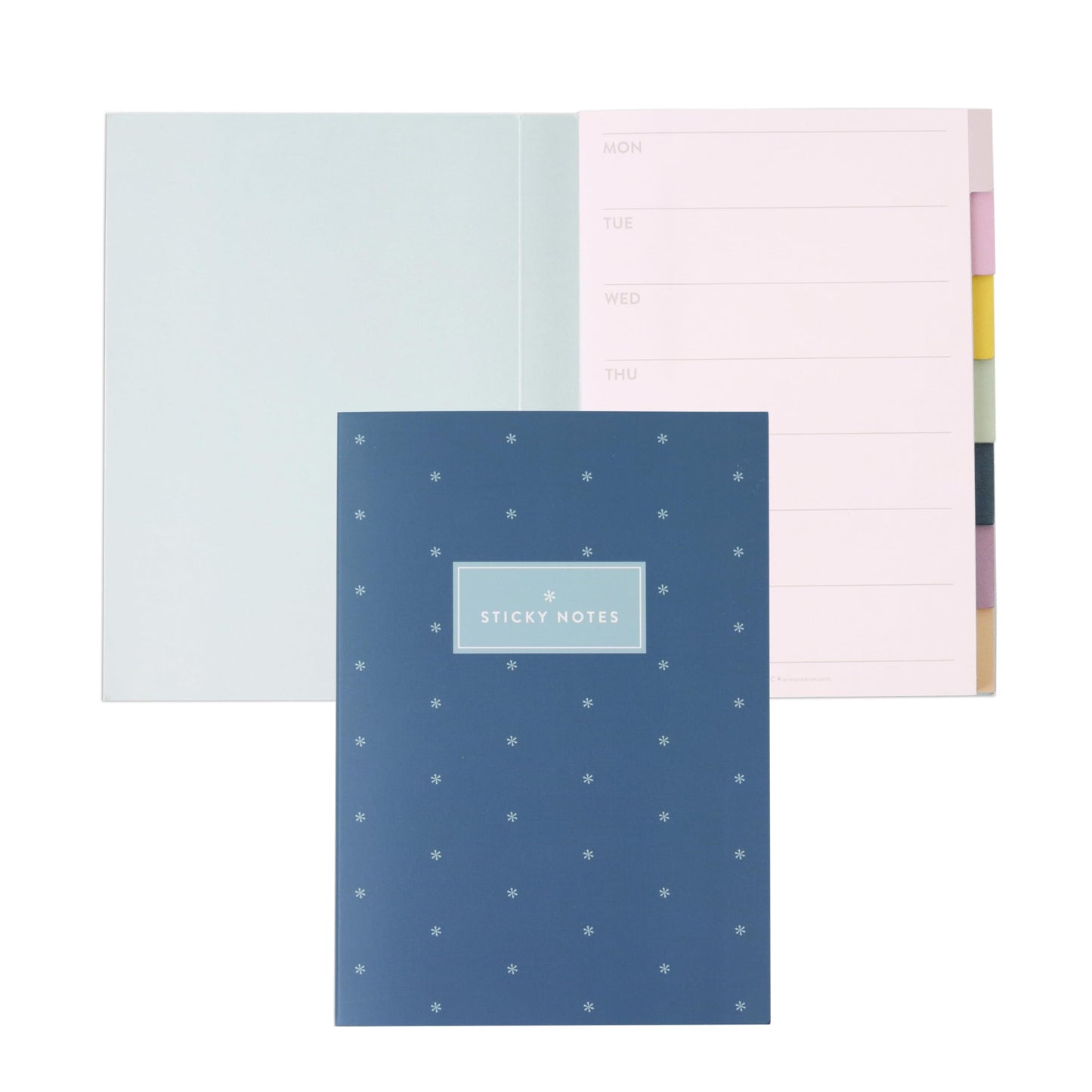 Erin Condren Earth Tones Functional Tabbed Sticky Notes Booklet, 7 Section Productivity Sticky Notes Set with 140 Total Sheets for Planning, Organization, and Note-Taking