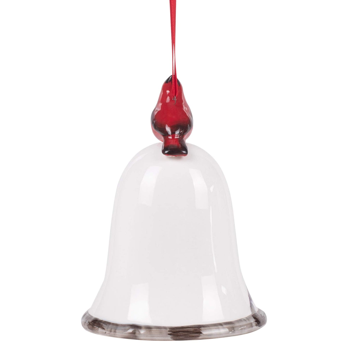 Regency International 6" Dolomite Cardinal Bell Ornament