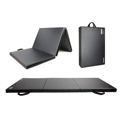 RitFit Upgraded Folding Exercise Mat, 2 Inch Thick Gymnastics Mat 3’x6’,4’x8’,4x10’,2'x8' with Carrying Handles for Yoga, MMA, Stretching, Core Workouts and Home Gym Protective Flooring