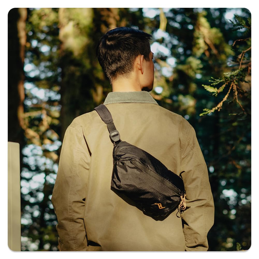 Peak Design Outdoor Sling 4L, Eclipse, Padded Adjustable Shoulder Strap for Crossbody & Waist Carry, Mesh Internal Pockets, Ideal for Carrying Cameras & Essentials, Versatile Sling Bag for Men & Women