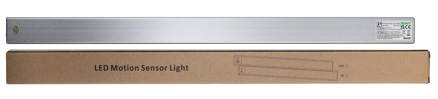 SOAIY LED Dimmable Under-Unit Light 60 cm Kitchen Lamp 4500 mAh Rechargeable Cabinet Lighting with Motion Sensor 3 Light Heat 2700 K - 6500 K Magnetic Light Strip for Kitchen Cabinet Wardrobe Bathroom