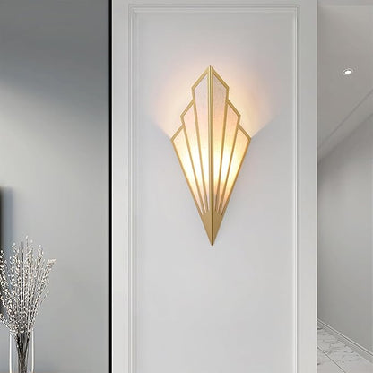 Modern style wall light set of two,Battery operated wall sconces with remote control,Wireless art deco lighting fixture for living room,6 RGB colors dimmable(With bulbs+remote control+charging cable)