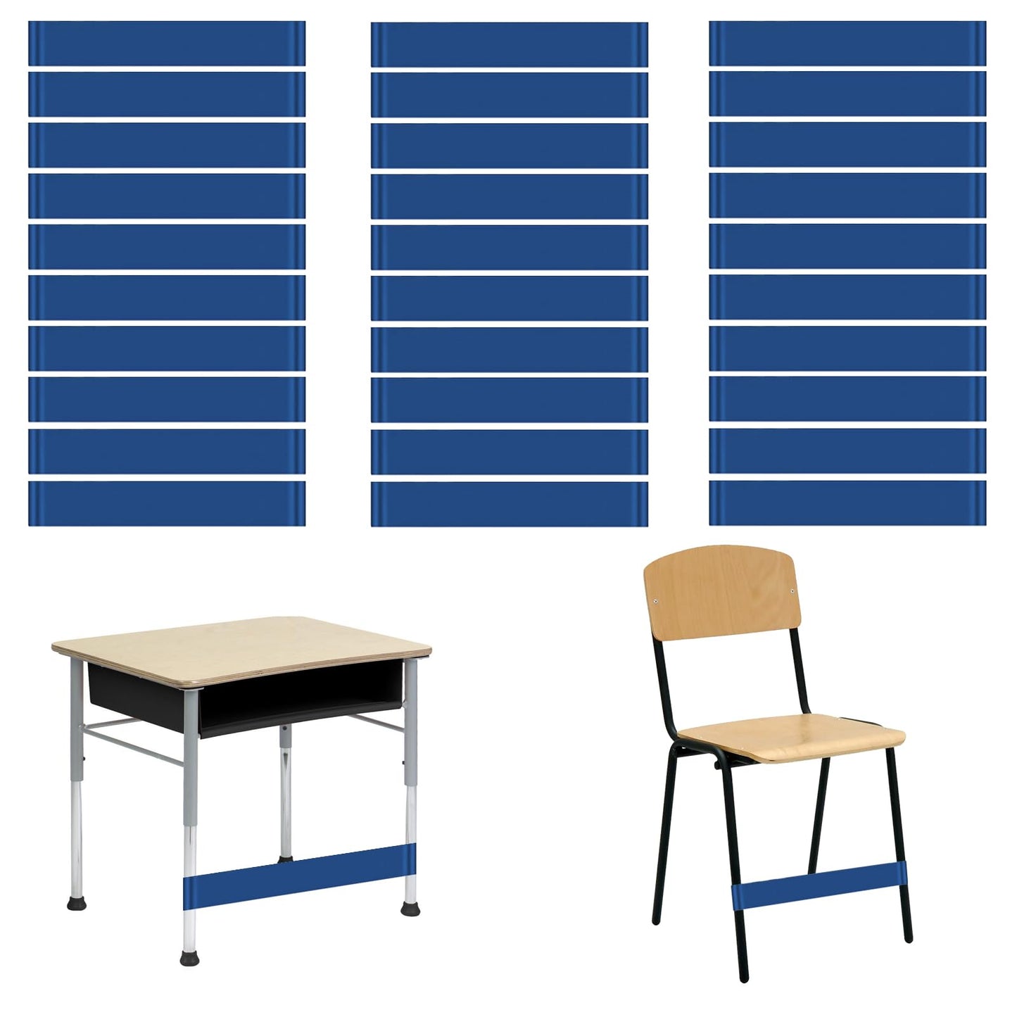 30 Pack Chair Bands for Kids with Fidgety Feet, ADHD Tools for Kids, Flexible Alternative Seating Bands for School Classroom Desk & Chair, Fidget Bands for Kids with ADHD ADD Autism & Sensory needs