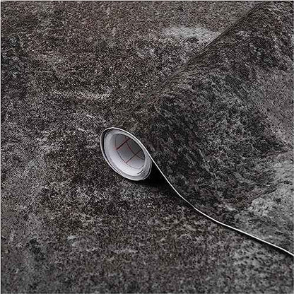 d-c-fix 346-0583 Decorative Self-Adhesive Film, Slate Grey, 17" x 78" Roll