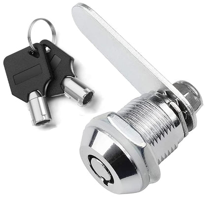 Litensh Thread Tubular Cam Lock 25mm, Mailbox Lock Cabinet Cylinder Lock for Door Drawer Cupboard Letterbox with Keys Alike (1, 25mm)